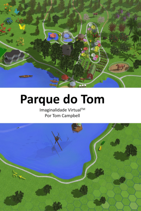 Capa do Livro Parque do Tom - Um Jogo de Imaginalidade Virtual (TM) de My Big TOE em português, traduzido por Mário Jorge Santos